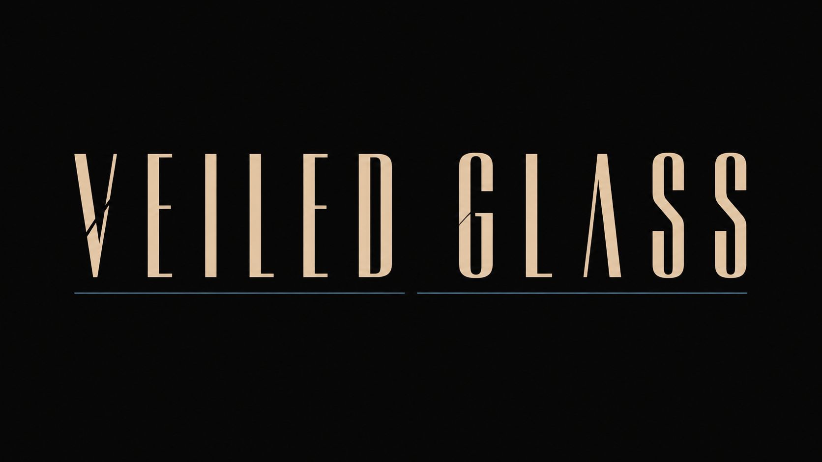 The title Veiled Glass in tall, narrow capitals on black.